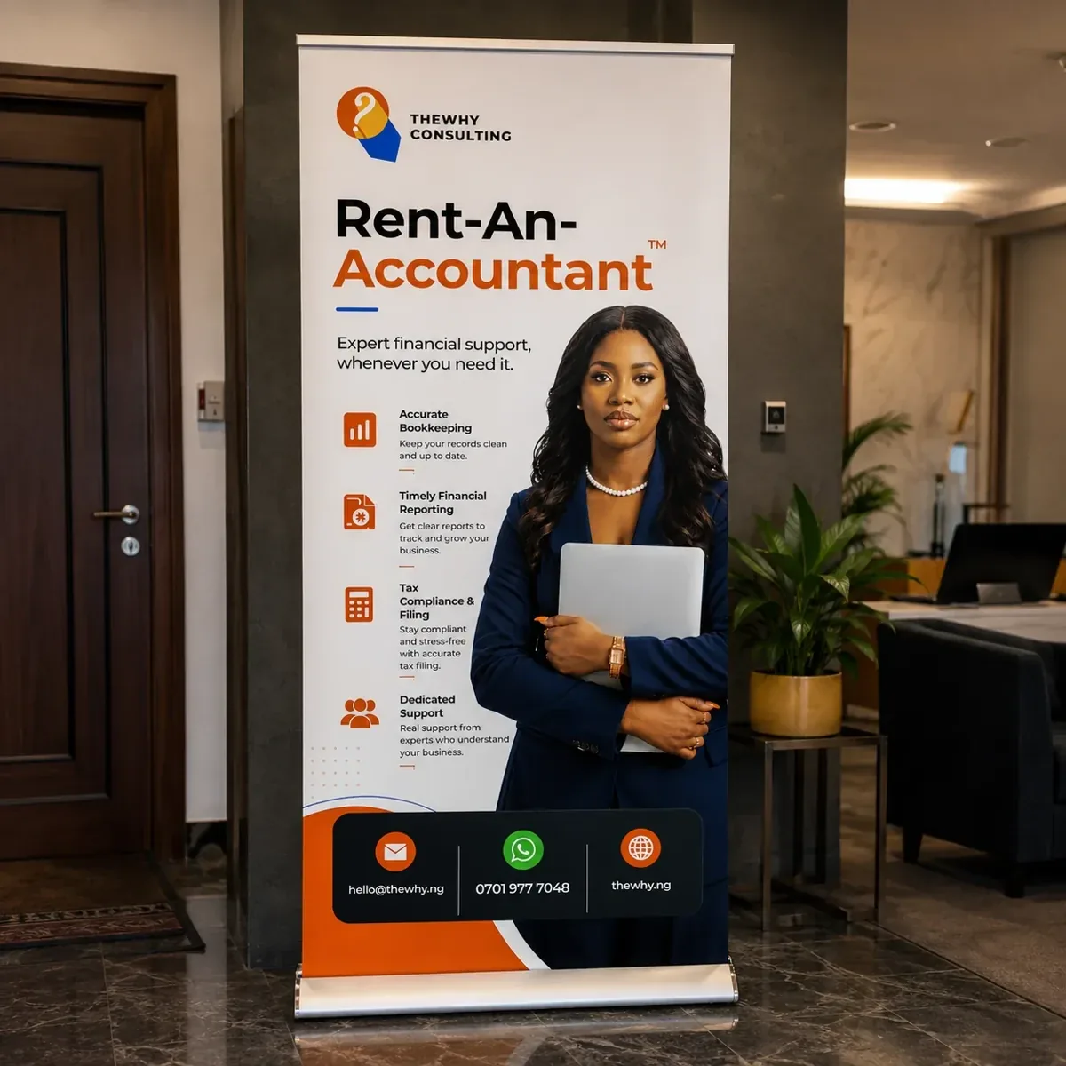 Roll-Up Banner (3×7ft)